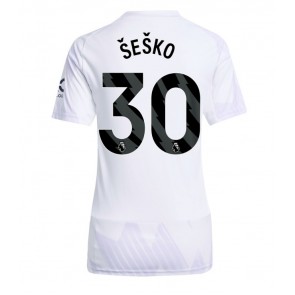 Manchester United Benjamin Sesko #30 Replika Bortatröja Damer 2025-26 Kortärmad